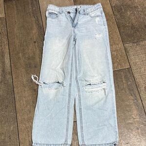 GB Girls Light Blue Distressed Boyfriend Jeans